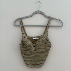 Green Knitted Women’s Top